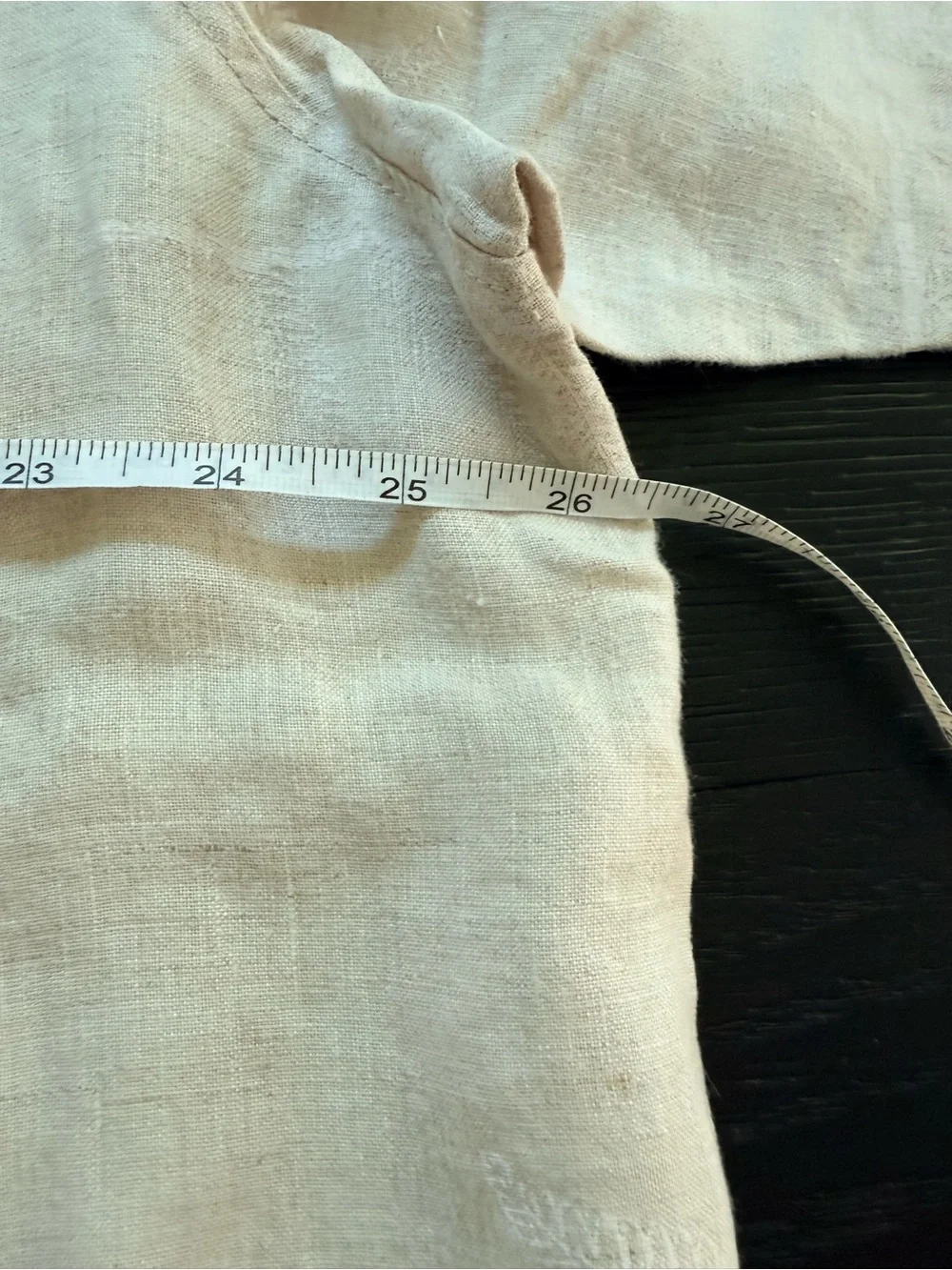 EUC 100% linen Caribbean Short Sleeve Camp Shirt in Light Beige - Picture 7 of 7